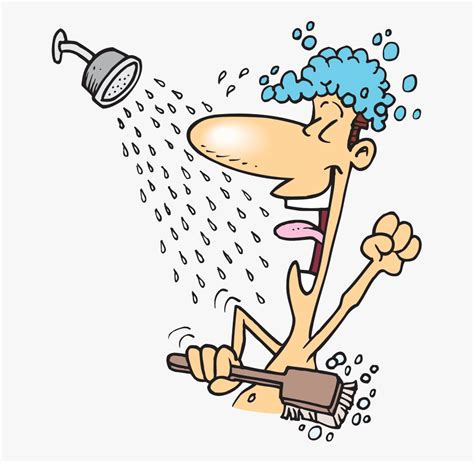 someone showering clipart